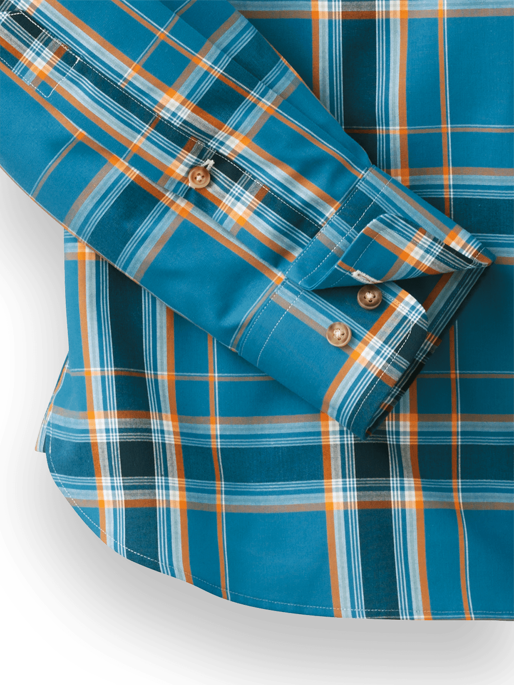 Alternate Image of Cotton Plaid Casual Shirt-2
