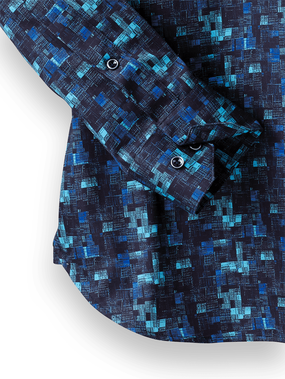 Alternate Image of Cotton Abstract Print Casual Shirt-2