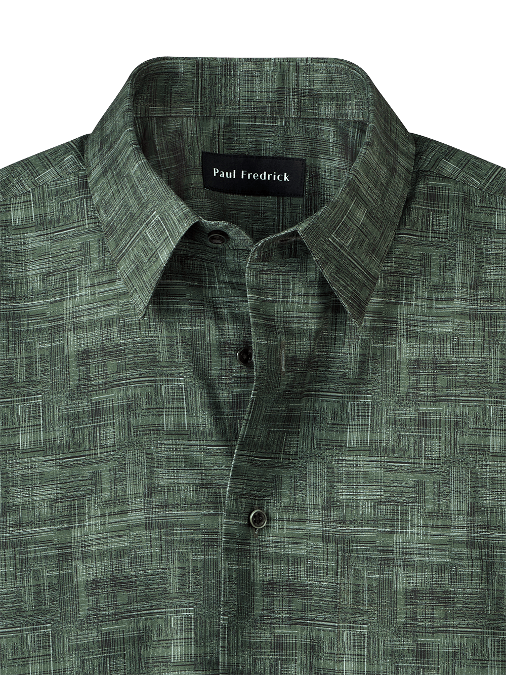 Alternate Image of Cotton Abstract Print Casual Shirt-1