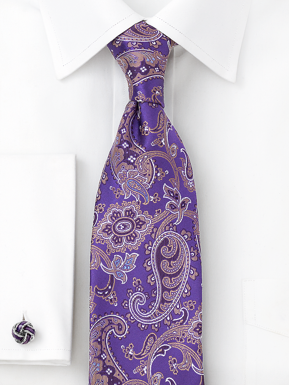 Alternate Image of Paisley Woven Silk Tie-1