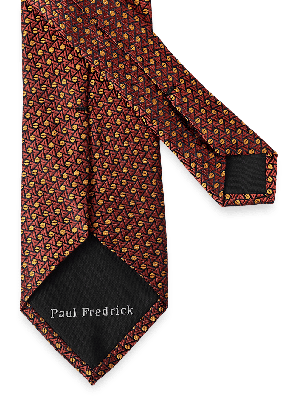 Alternate Image of Geometric Woven Silk Tie-2