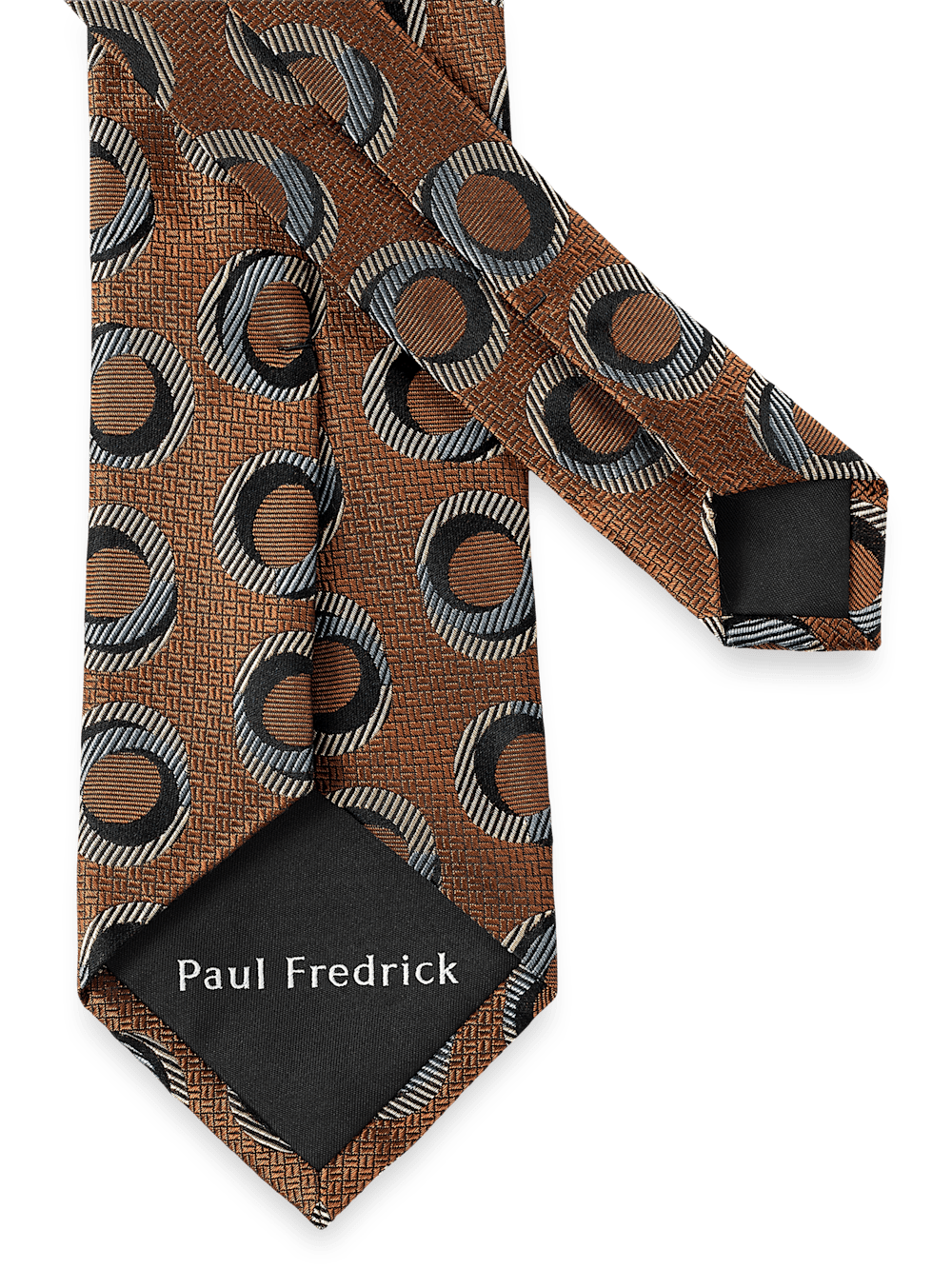 Alternate Image of Circles Woven Silk Tie-2
