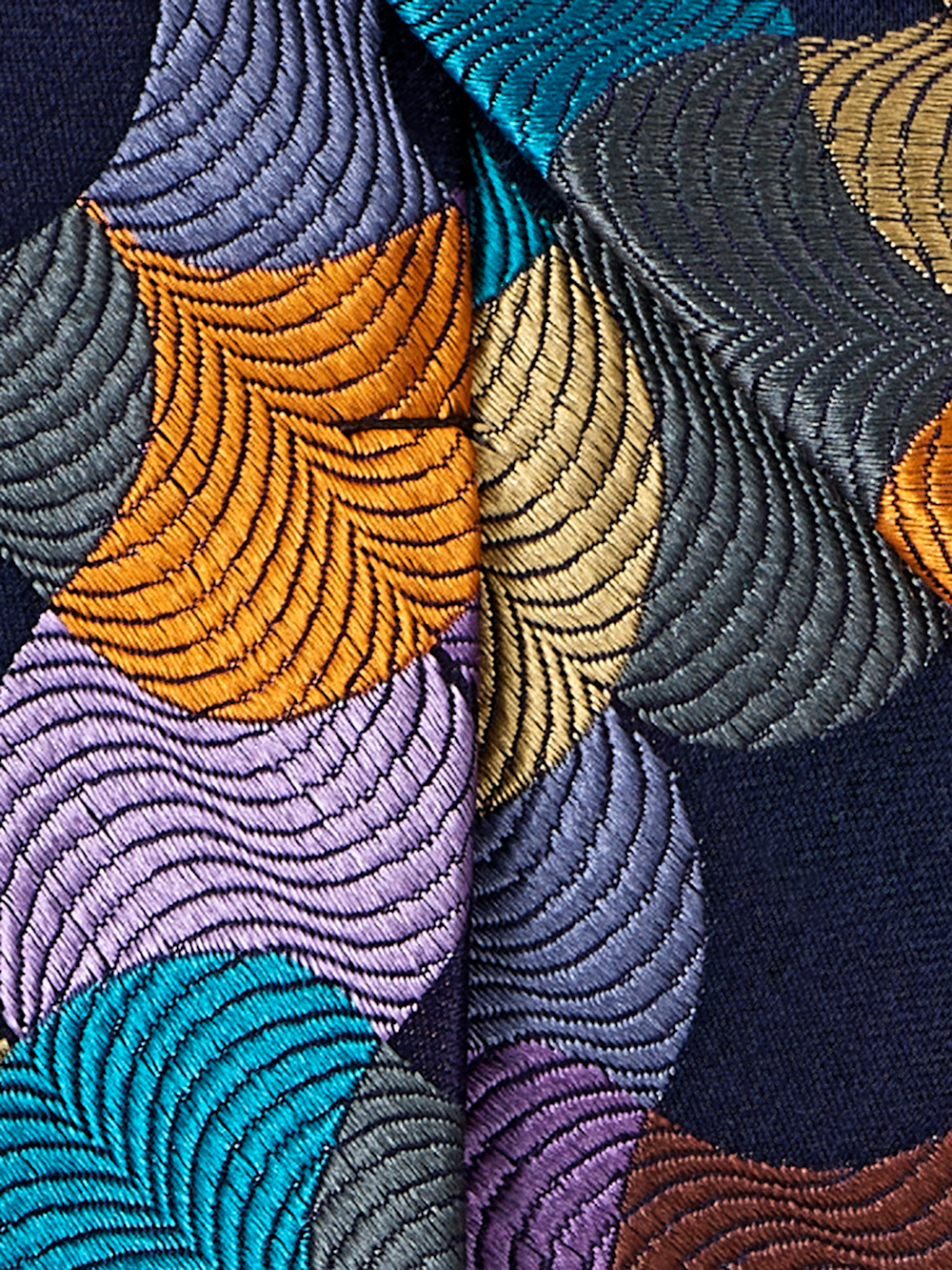 Alternate Image of Geometric Woven Silk Tie-3
