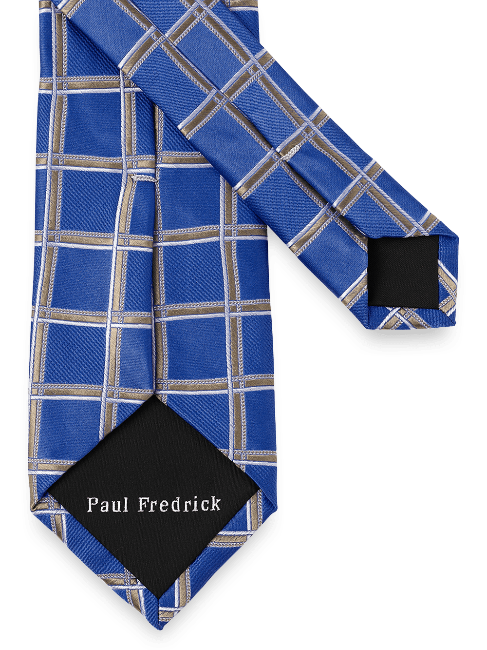 Alternate Image of Windowpane Woven Silk Tie-2