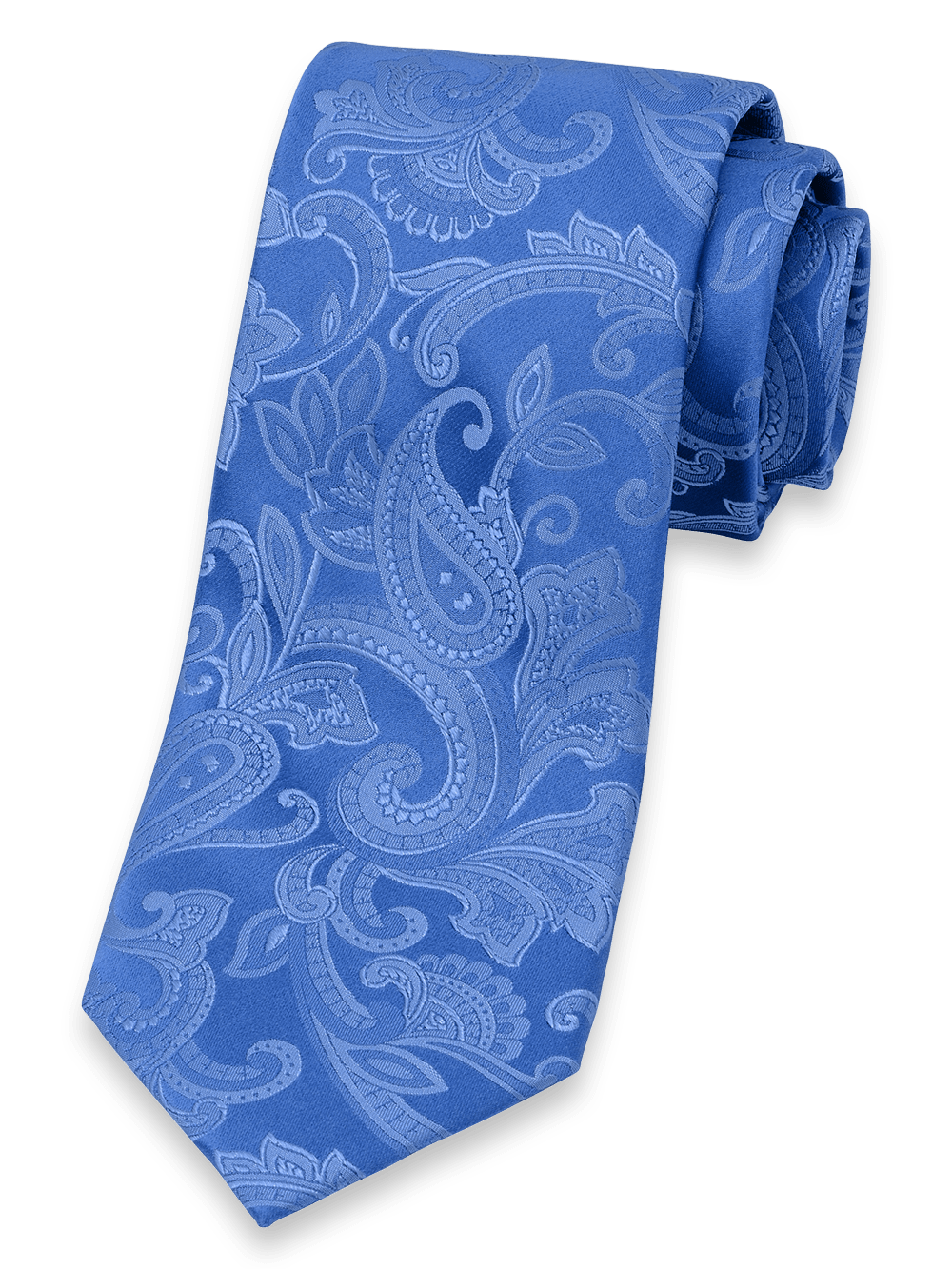 Product Image of Paisley Woven Silk Tie-Blue