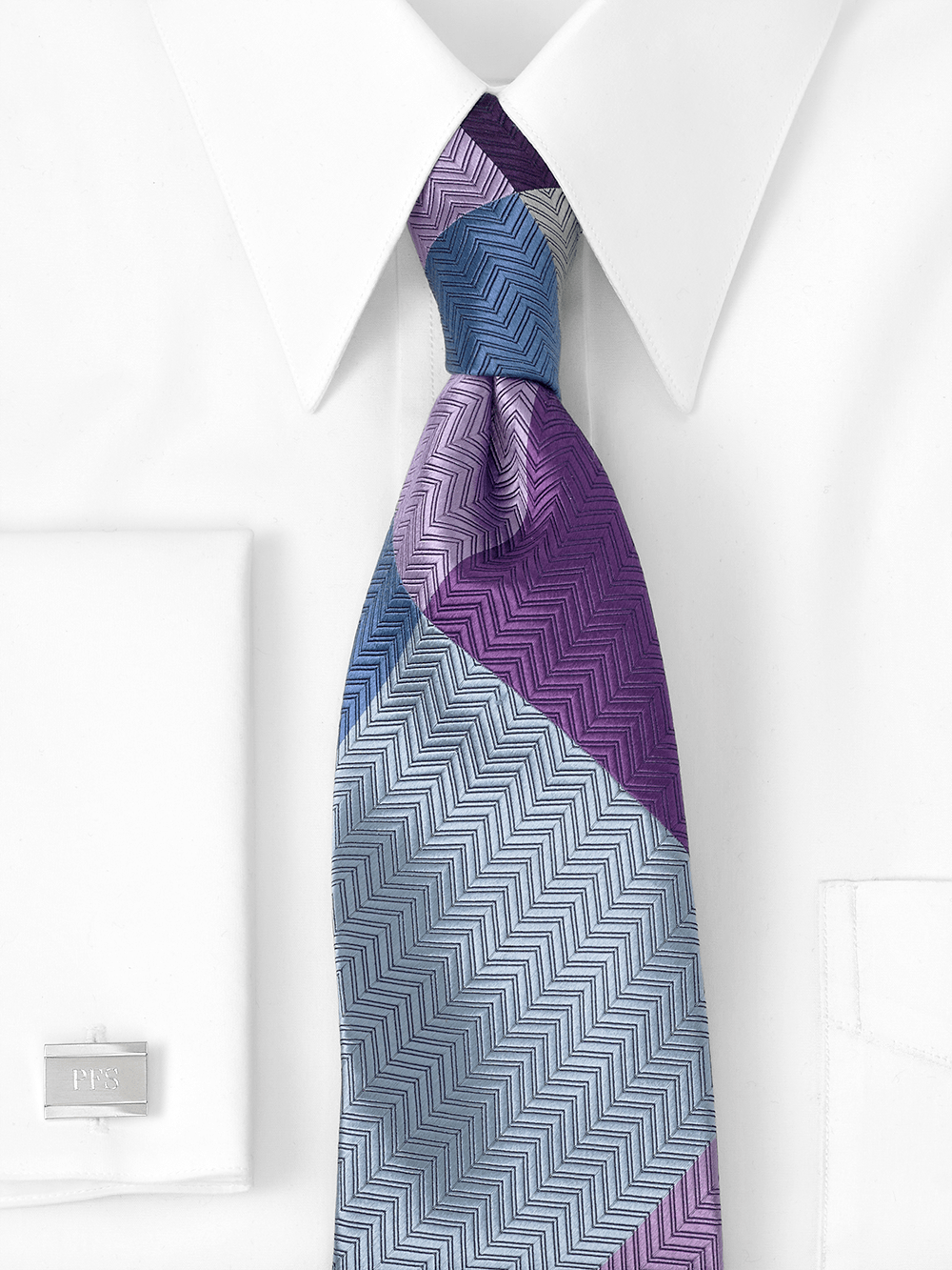 Alternate Image of Patchwork Woven Silk Tie-1