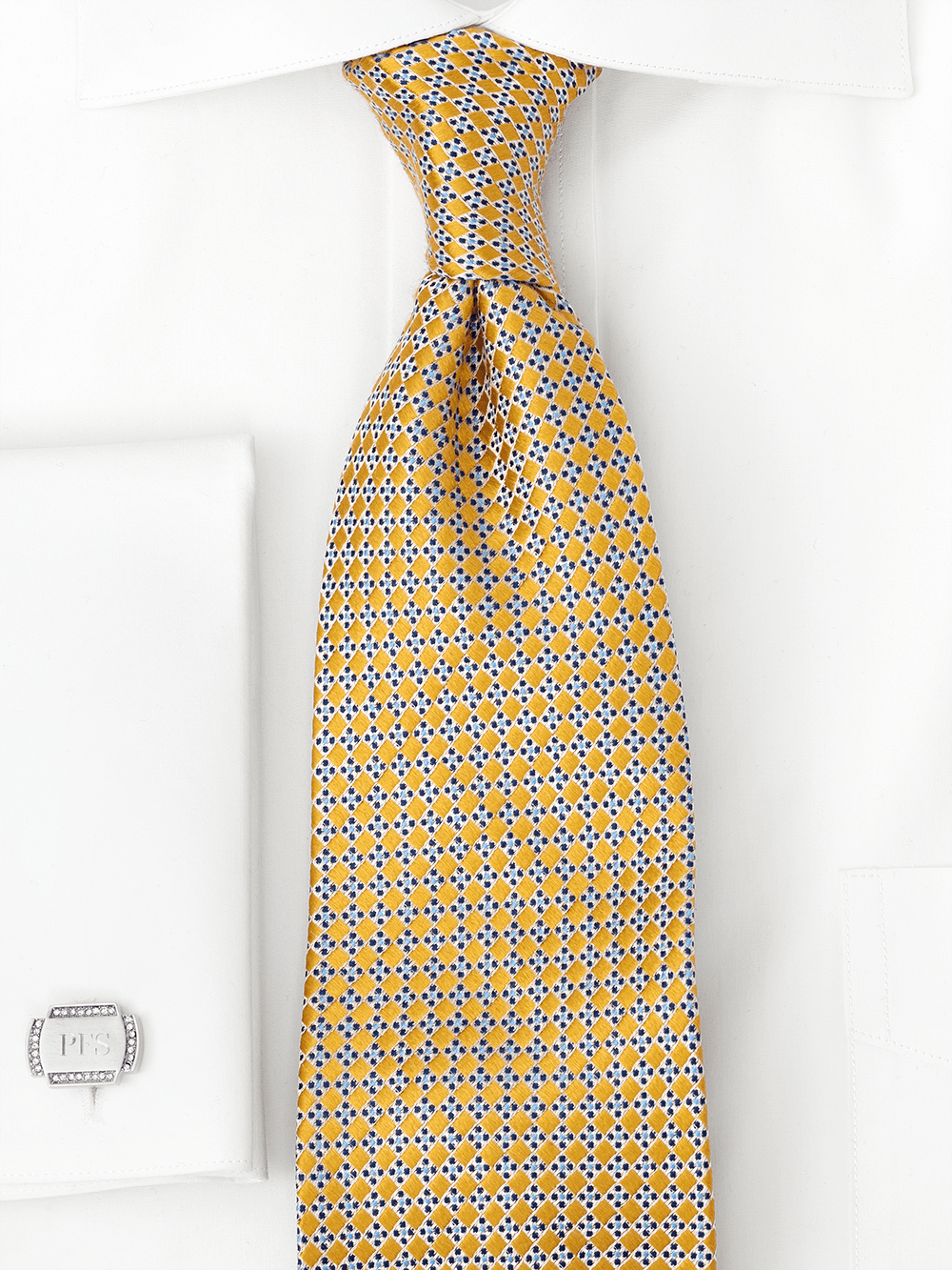 Alternate Image of Geometric Woven Silk Tie-1