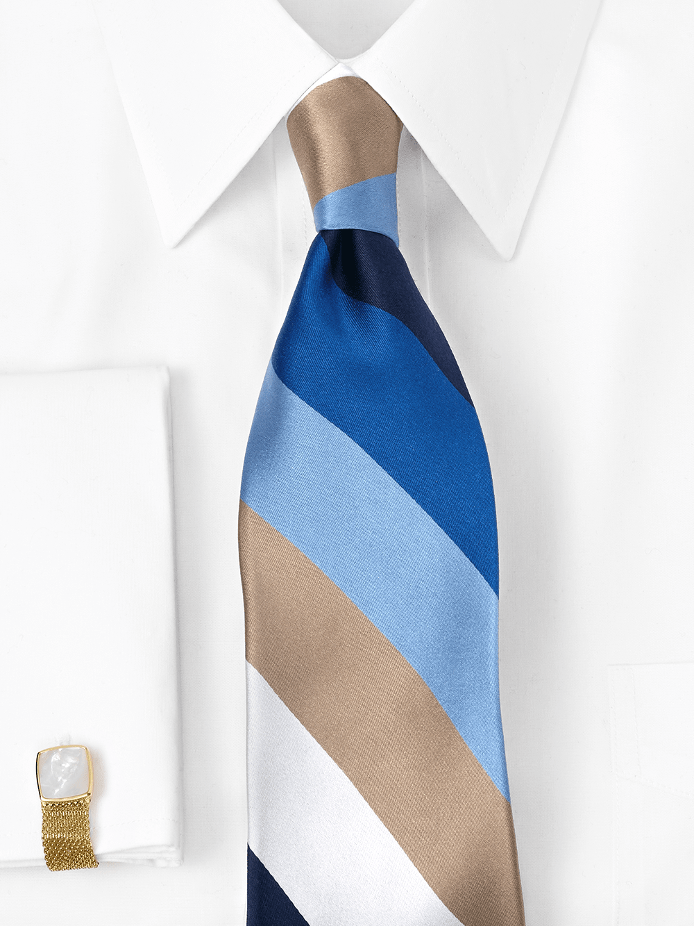 Alternate Image of Stripe Woven Silk Tie-1
