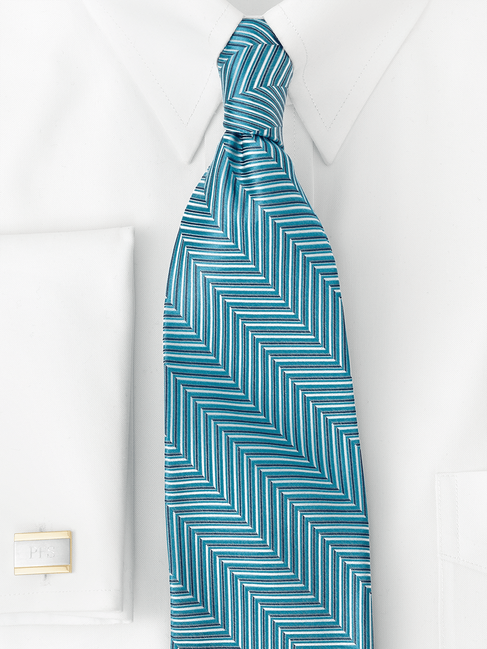 Alternate Image of Herringbone Woven Silk Tie-1