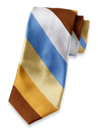 Stripe Woven Silk Tie - Multi