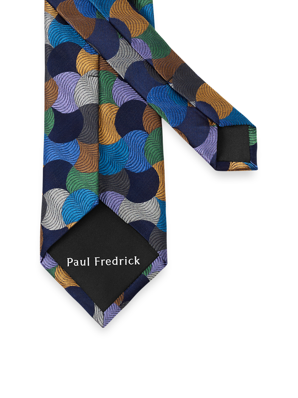 Alternate Image of Geometric Woven Silk Tie-2