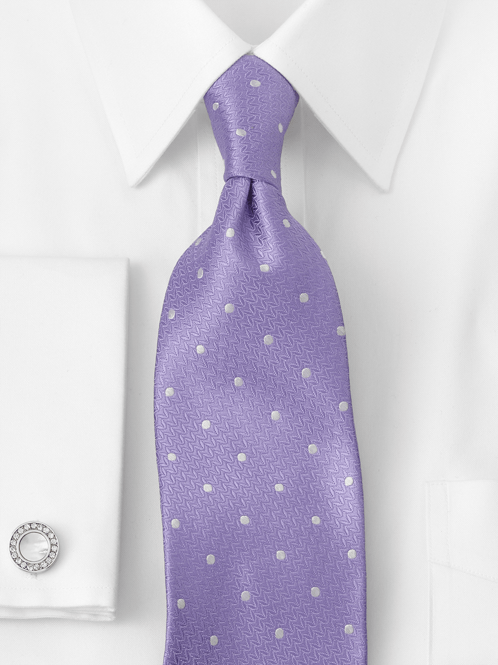 Alternate Image of Dot Woven Silk Tie-1