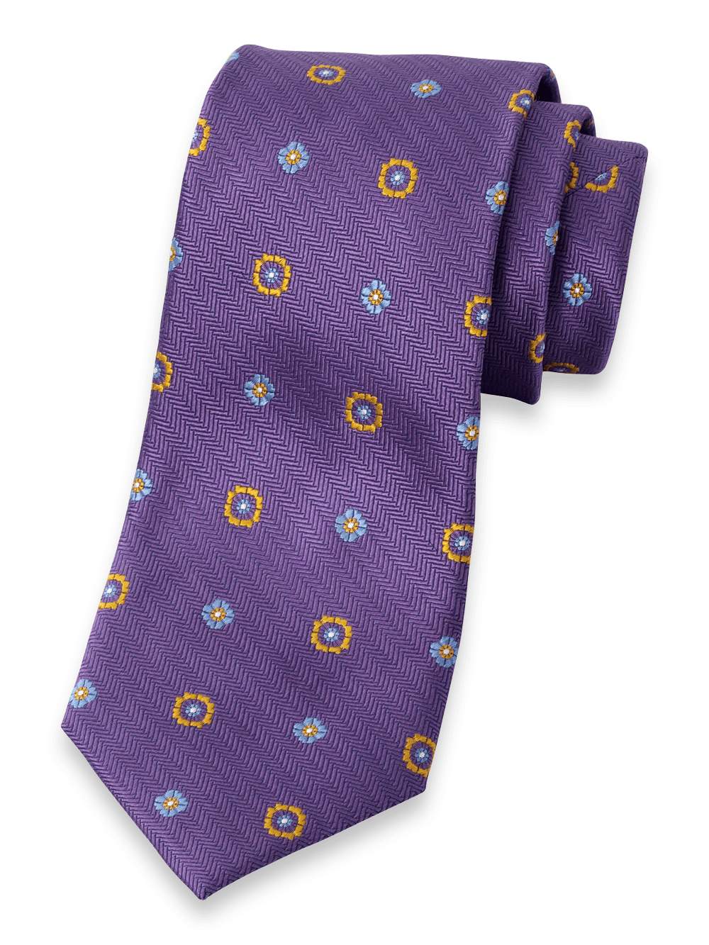 Product Image of Deco Woven Silk Tie-Purple Multi
