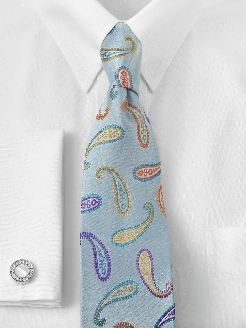 Alternate Image of Paisley Woven Silk Tie-1