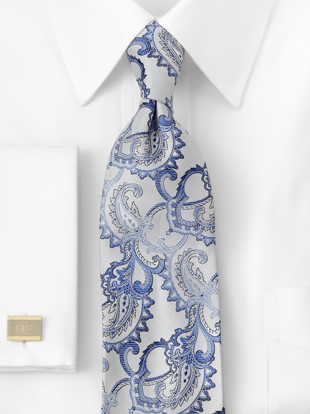 Alternate Image of Paisley Woven Silk Tie-1