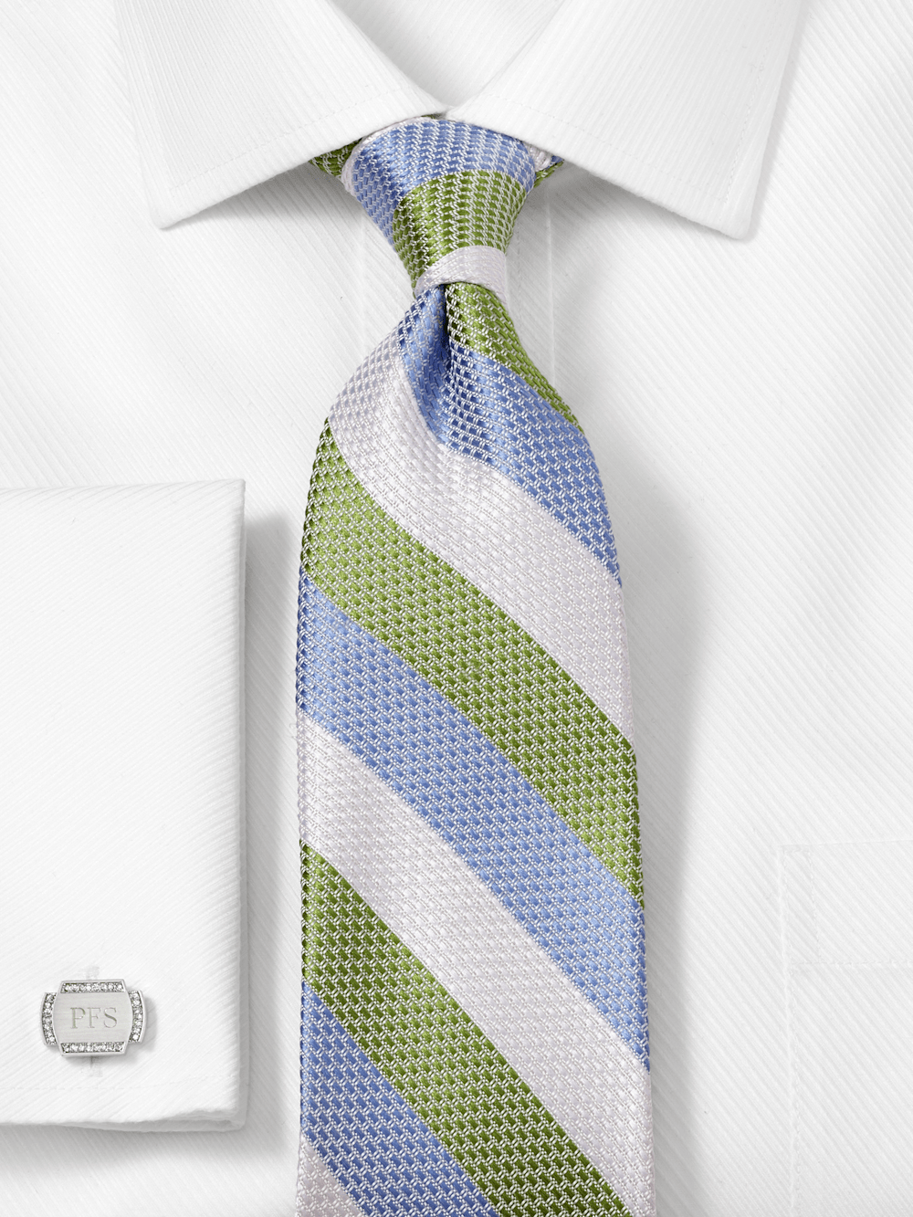 Alternate Image of Stripe Woven Silk Tie-1