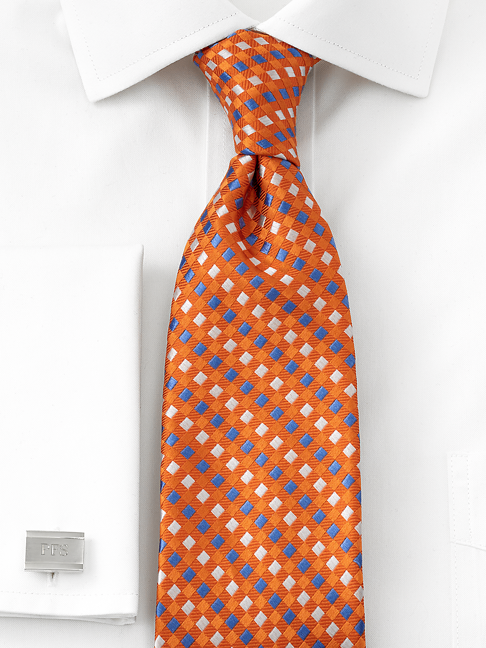 Alternate Image of Geometric Woven Silk Tie-1