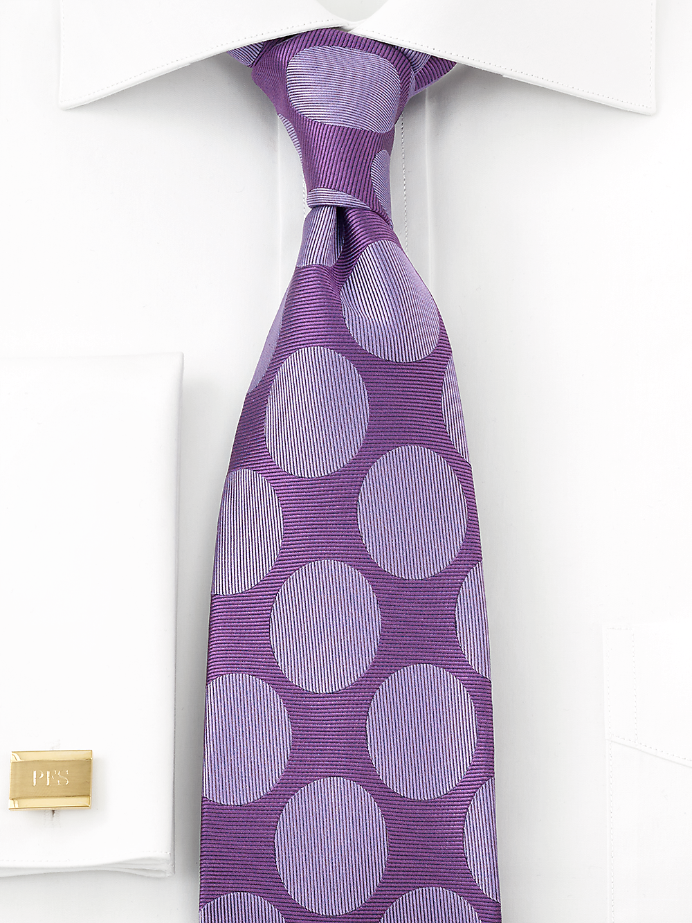 Alternate Image of Large Dot Woven Silk Tie-1