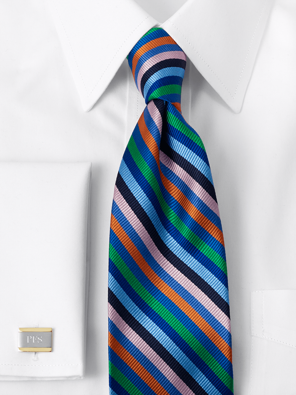 Alternate Image of Stripe Woven Silk Tie-1