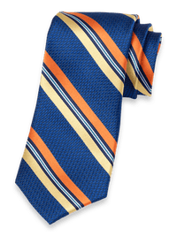 Stripe Woven Silk Tie - Blue Multi