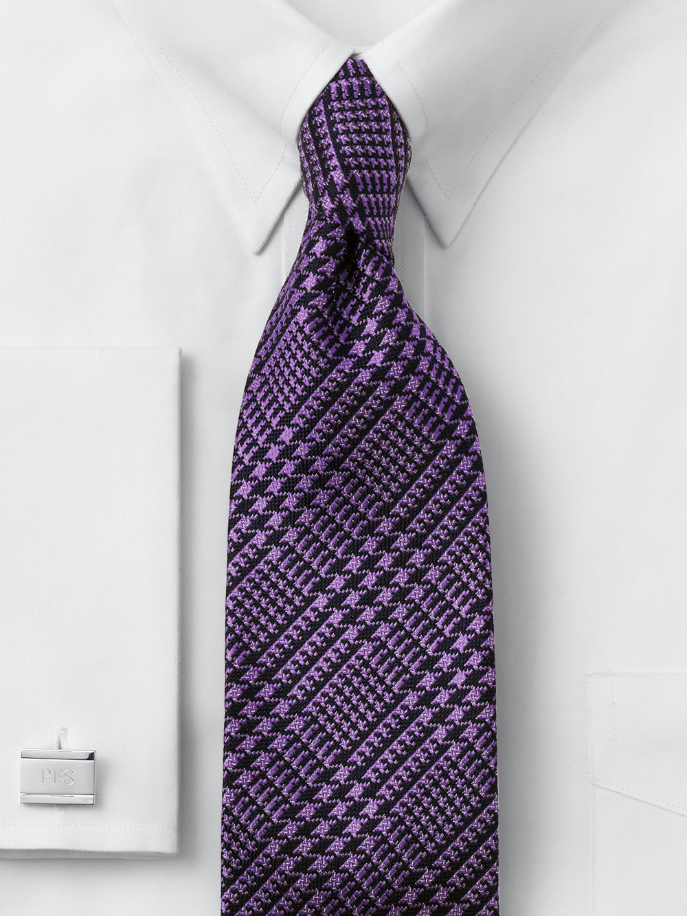 Alternate Image of Plaid Woven Silk Tie-1