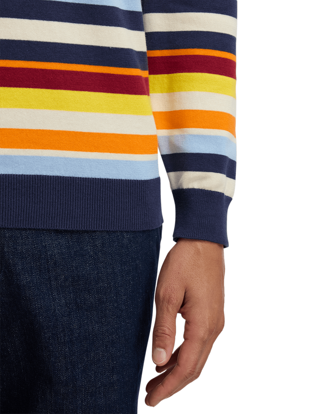 Alternate Image of Cotton Quarter Zip Mock Neck Sweater-3