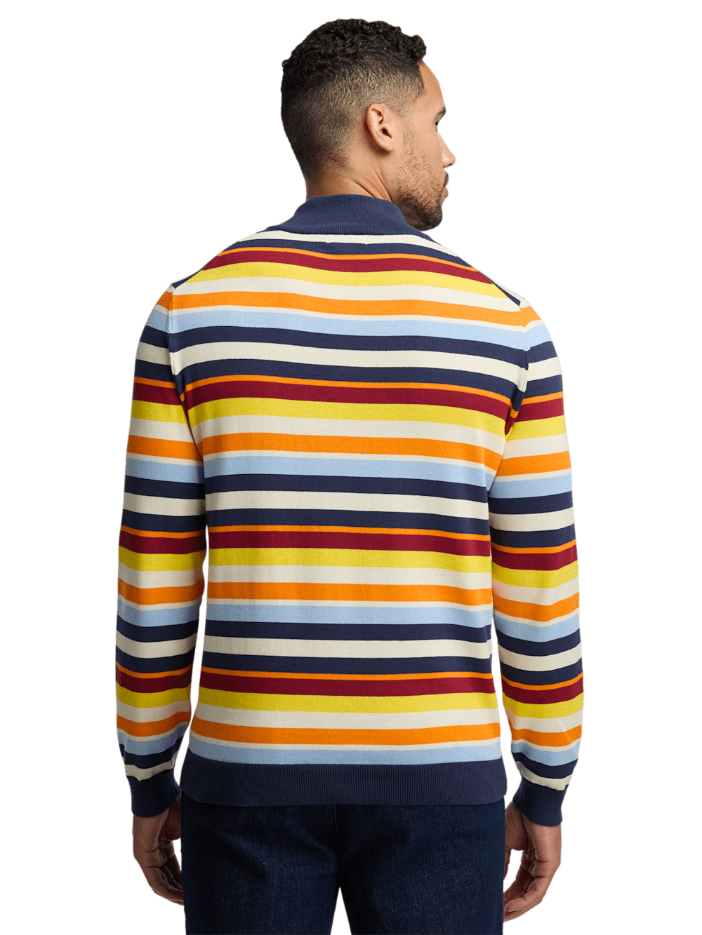 Alternate Image of Cotton Quarter Zip Mock Neck Sweater-4