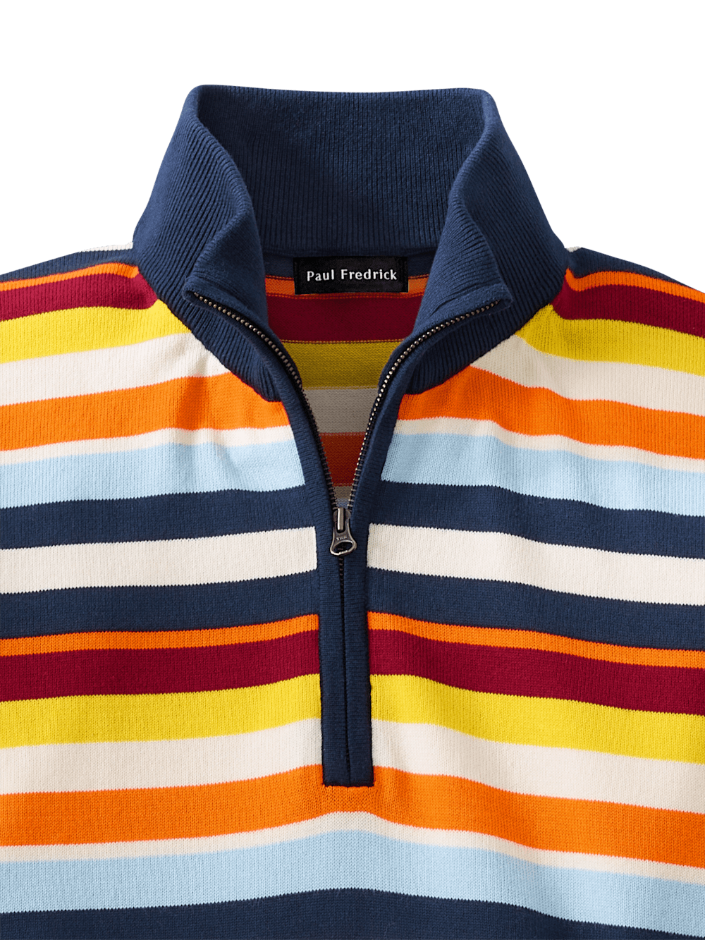 Alternate Image of Cotton Quarter Zip Mock Neck Sweater-5