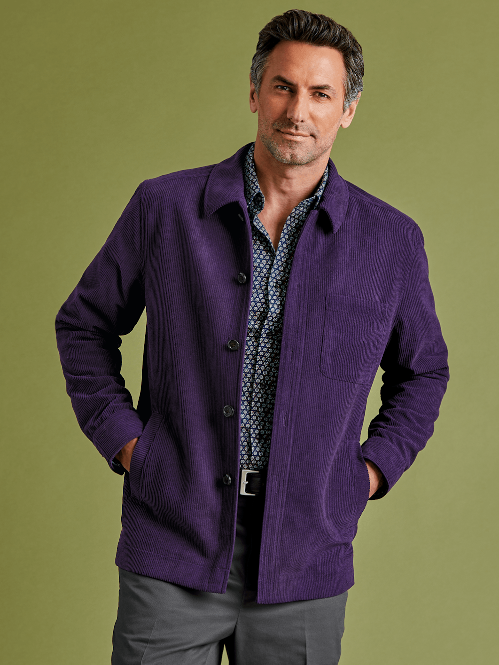 Alternate Image of Microfiber Corduroy Shirt Jacket-7