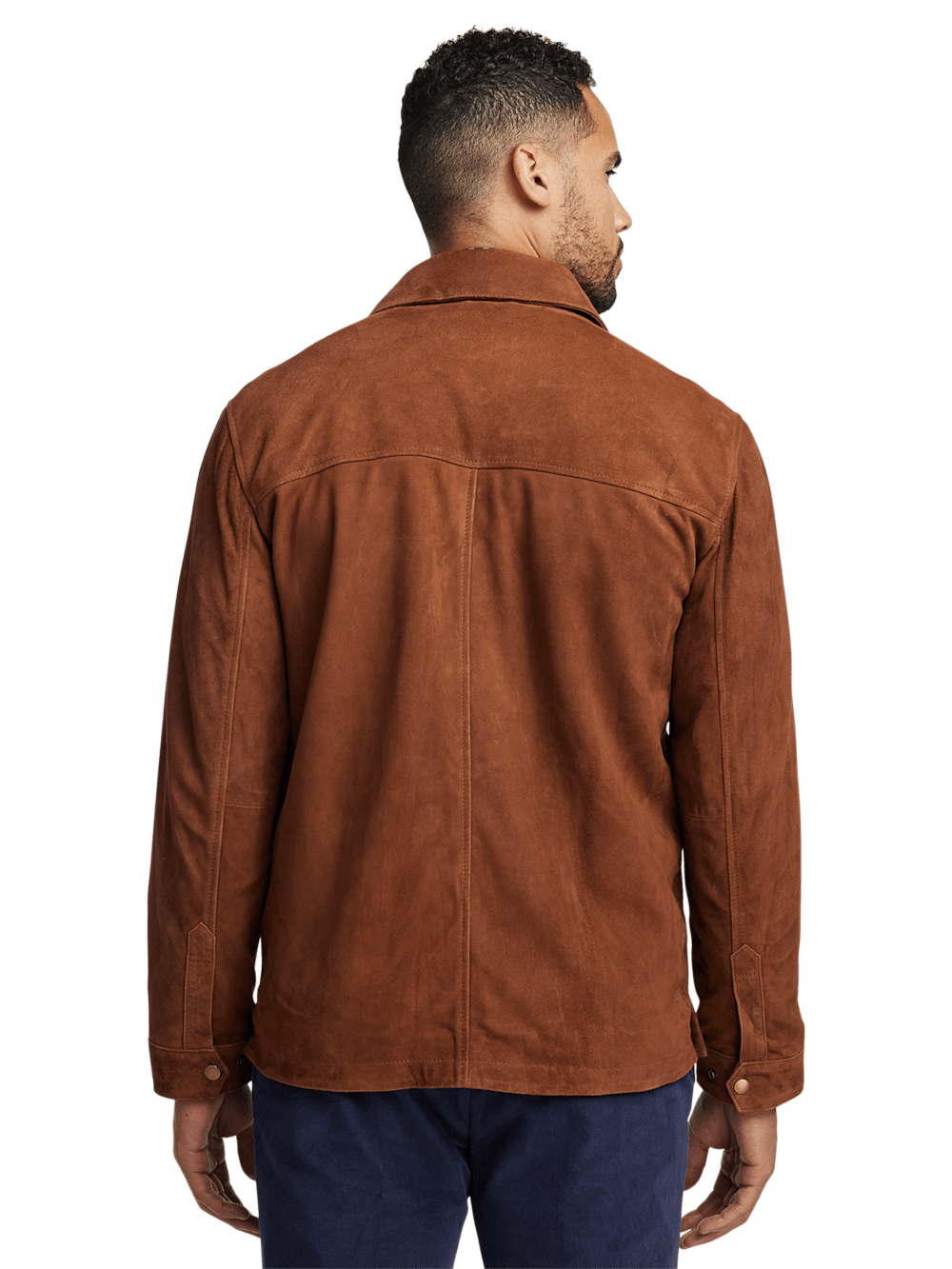 Alternate Image of Suede Bomber Jacket-6