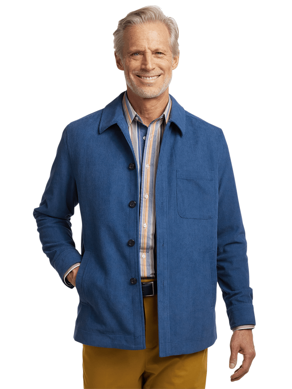 Alternate Image of Microfiber Corduroy Shirt Jacket-1
