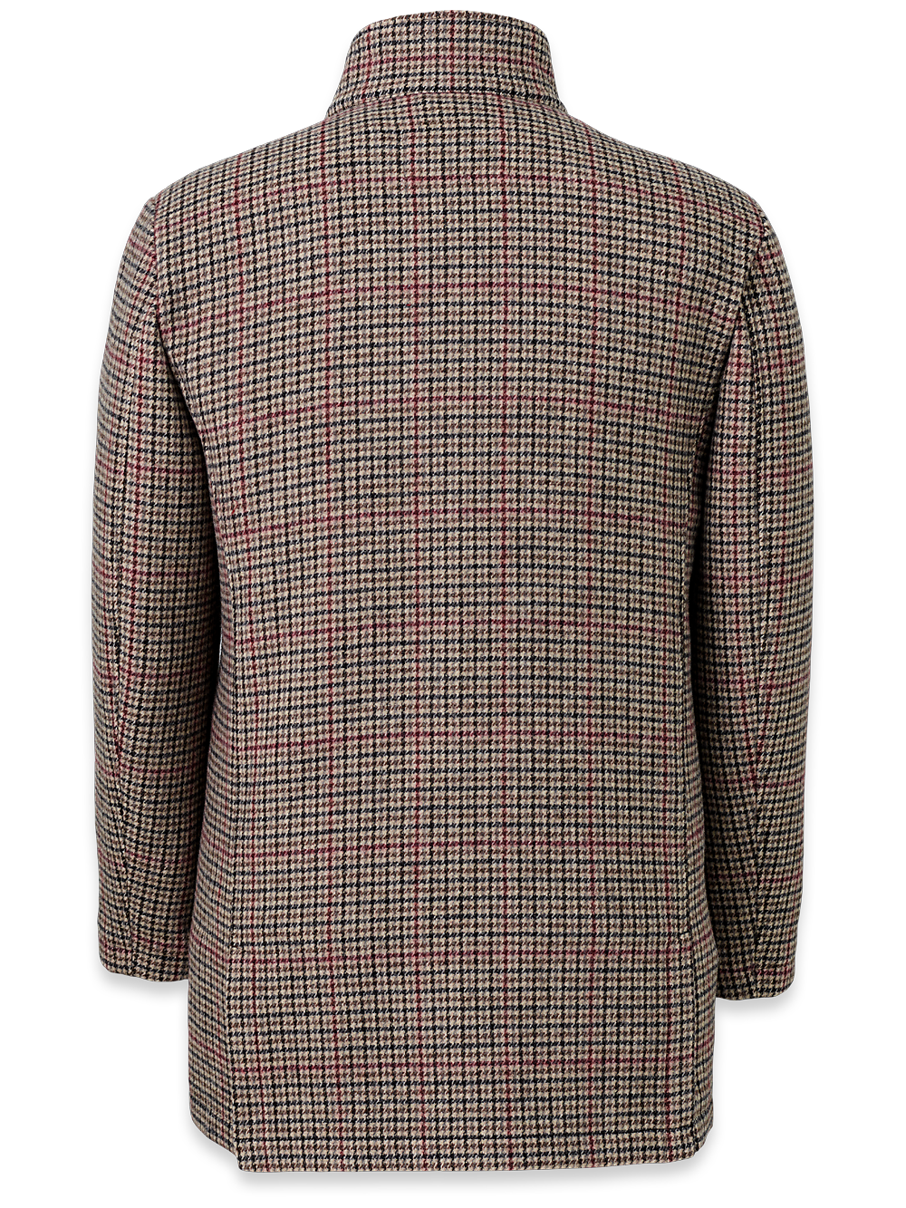 Alternate Image of Wool Blend Houndstooth Car Coat-4