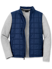 Nylon Quilted Vest - Navy