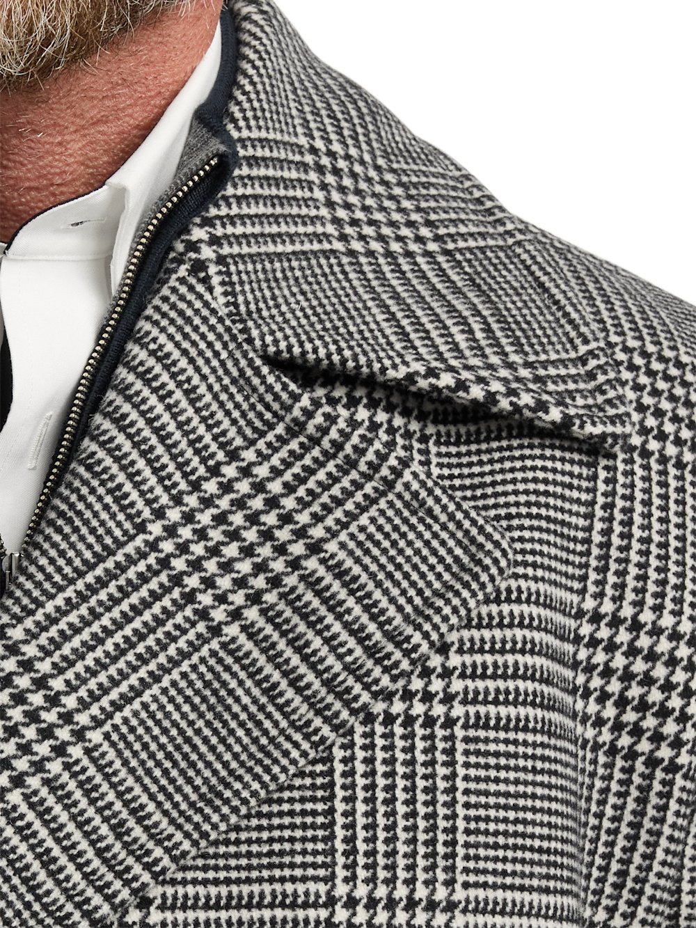 Alternate Image of Wool Blend Plaid Double Breasted Topcoat-5